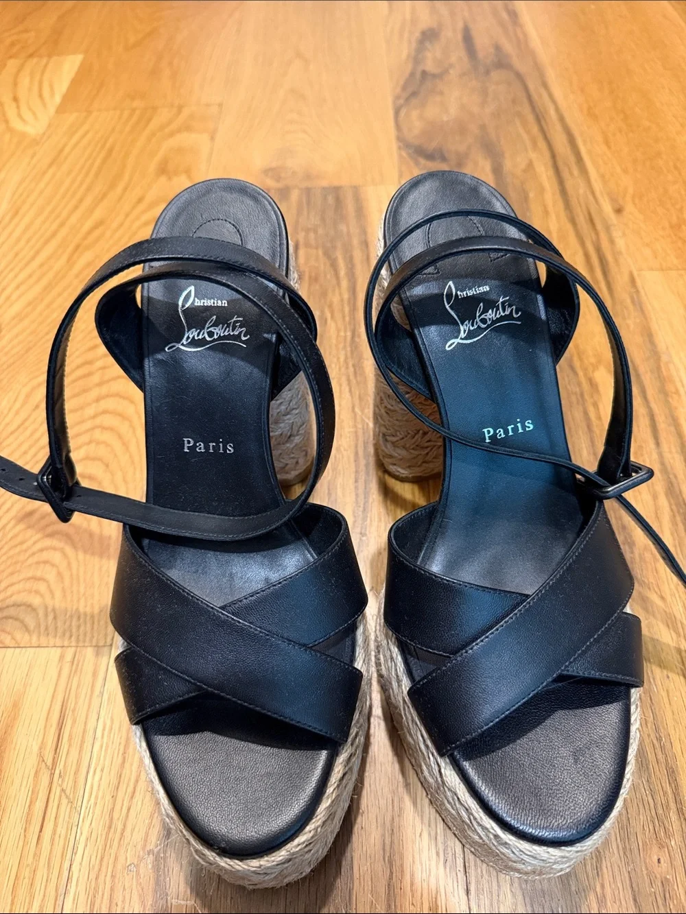 Women’s  Christian Louboutin Calakala 130 Platform Espadrille Sandals